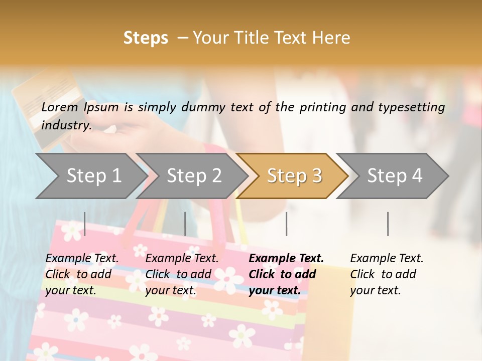 Mall Foreground Money PowerPoint Template