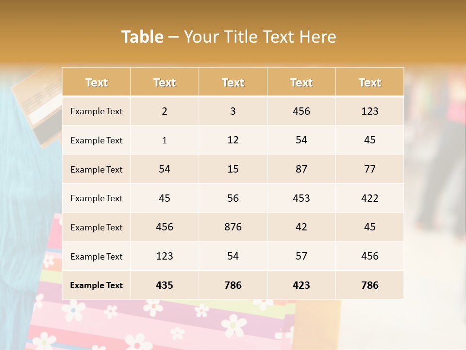 Mall Foreground Money PowerPoint Template