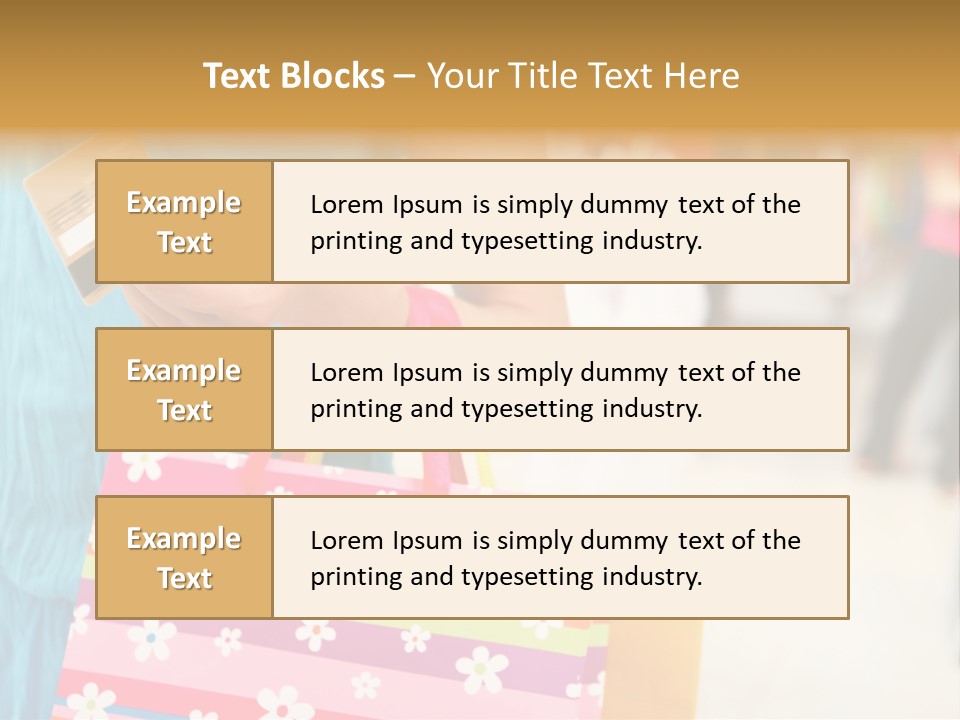 Mall Foreground Money PowerPoint Template