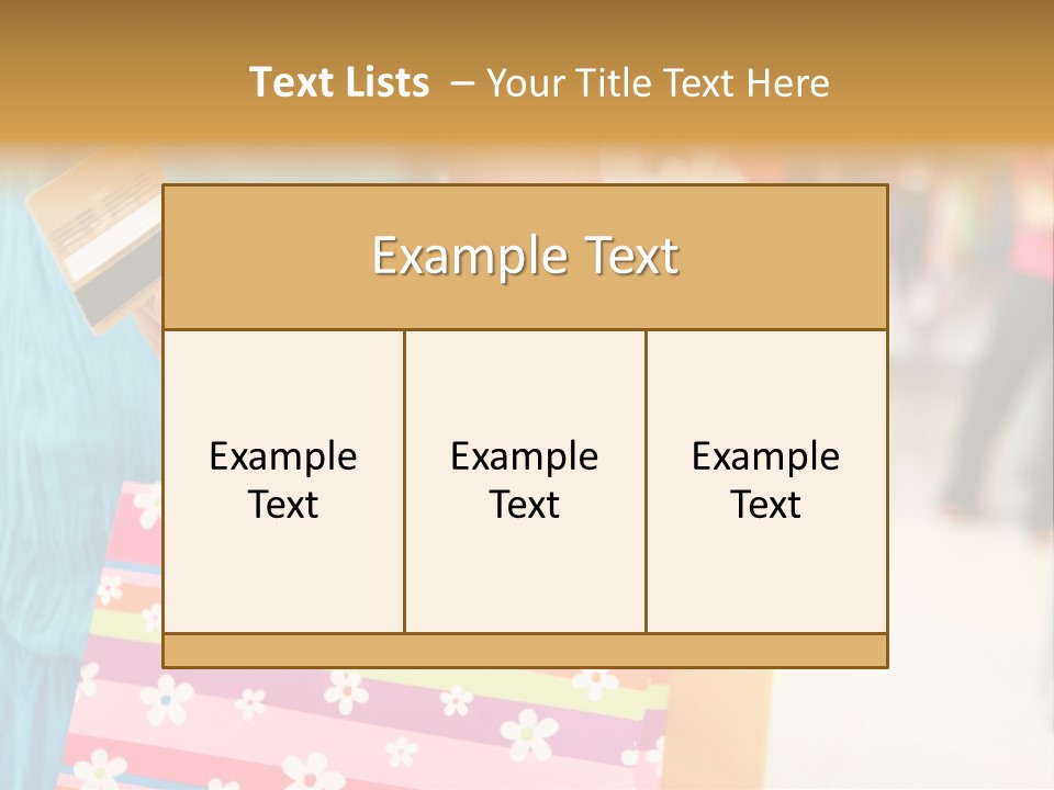 Mall Foreground Money PowerPoint Template
