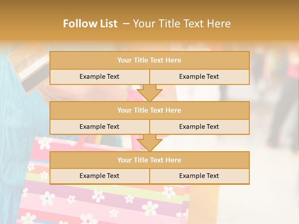 Mall Foreground Money PowerPoint Template