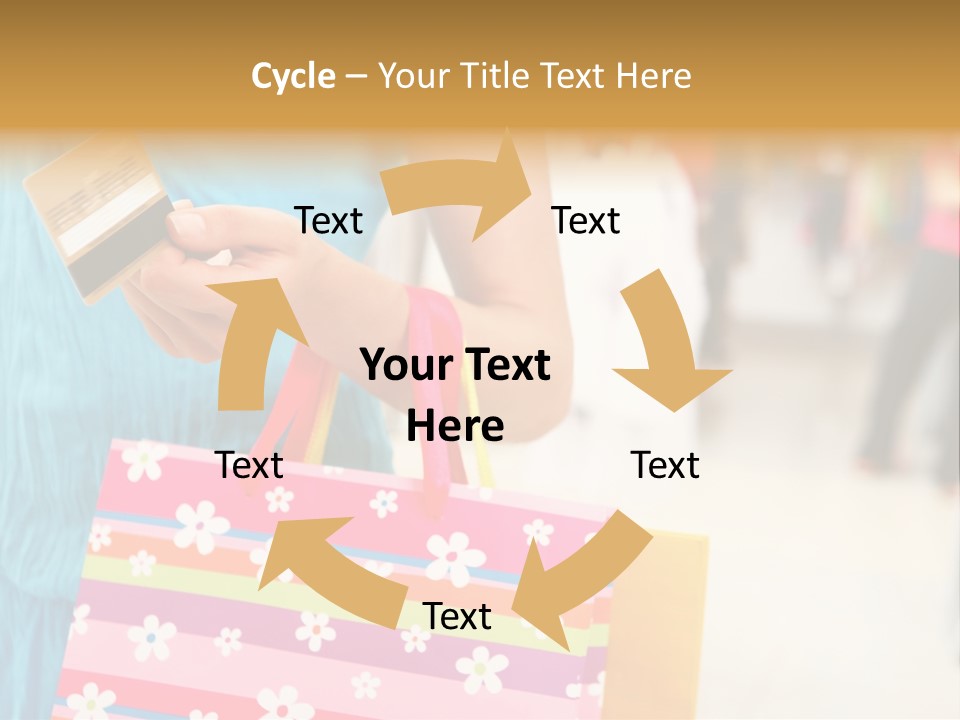 Mall Foreground Money PowerPoint Template