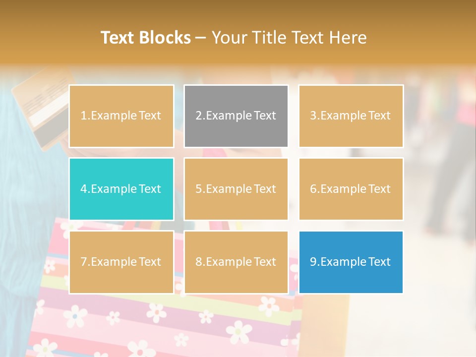 Mall Foreground Money PowerPoint Template