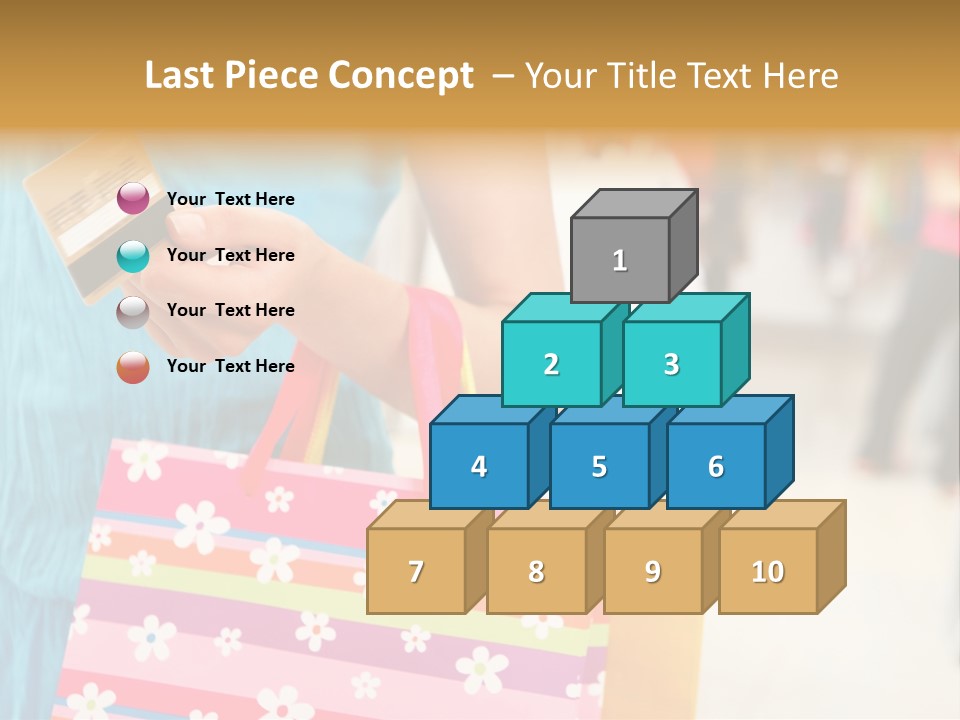 Mall Foreground Money PowerPoint Template