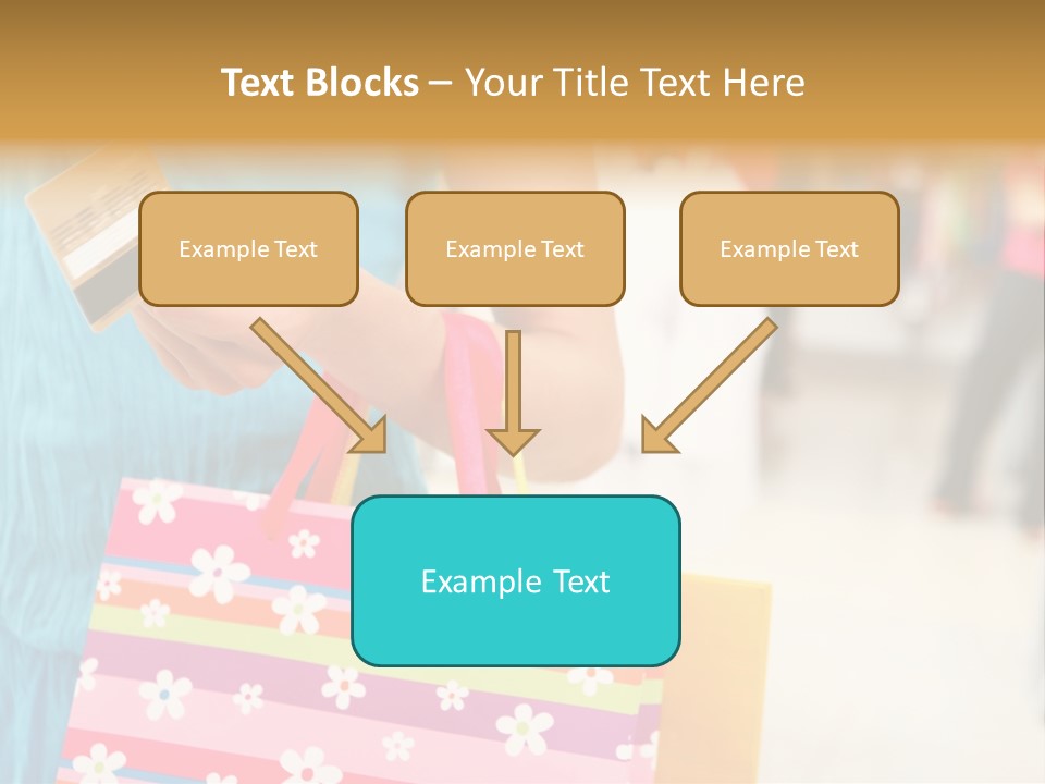 Mall Foreground Money PowerPoint Template