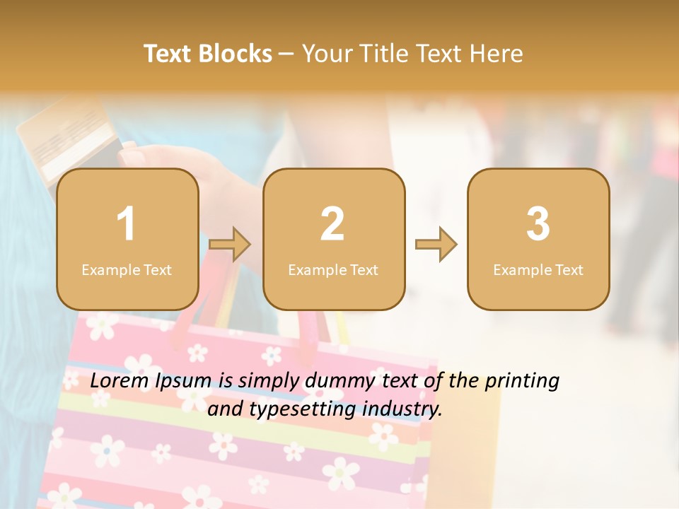 Mall Foreground Money PowerPoint Template