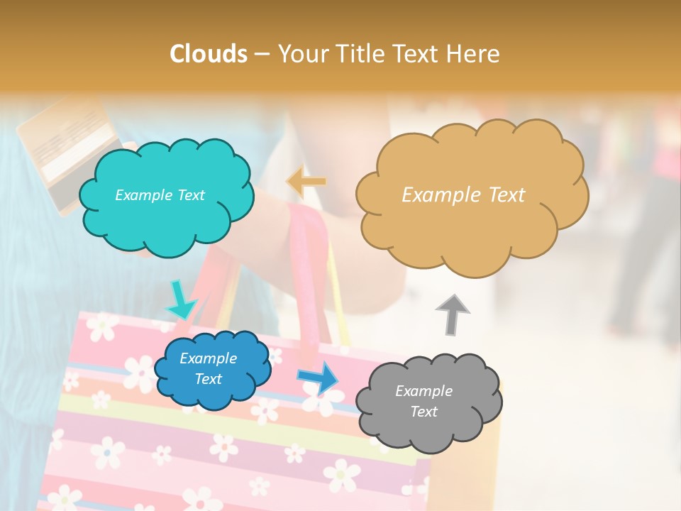 Mall Foreground Money PowerPoint Template