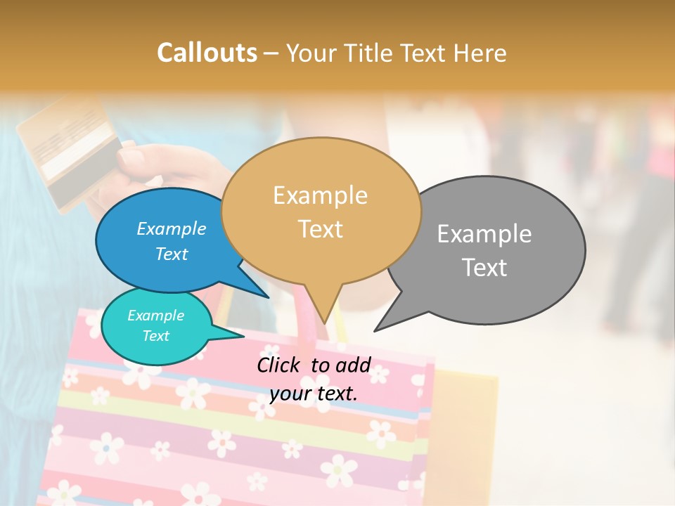 Mall Foreground Money PowerPoint Template