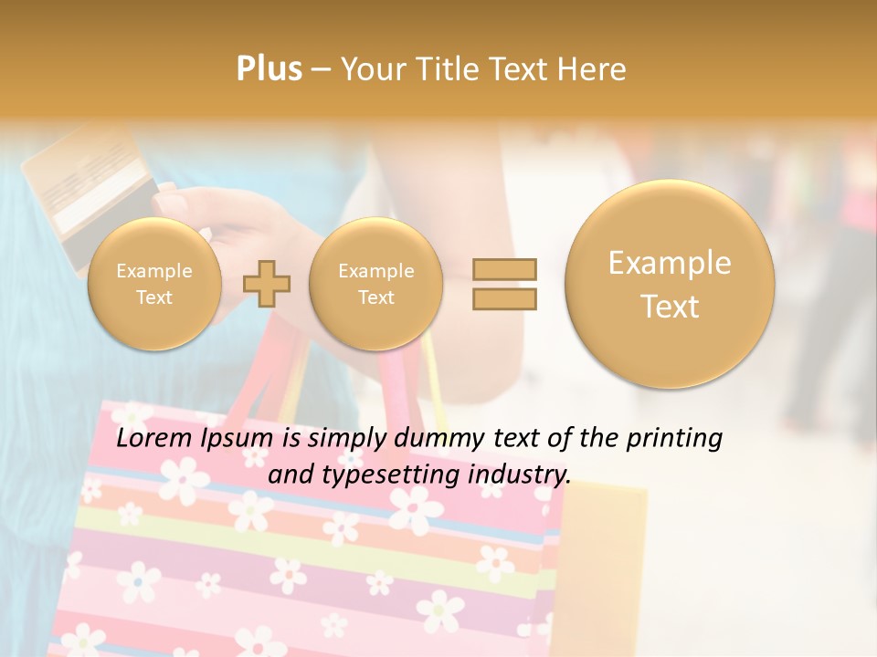 Mall Foreground Money PowerPoint Template