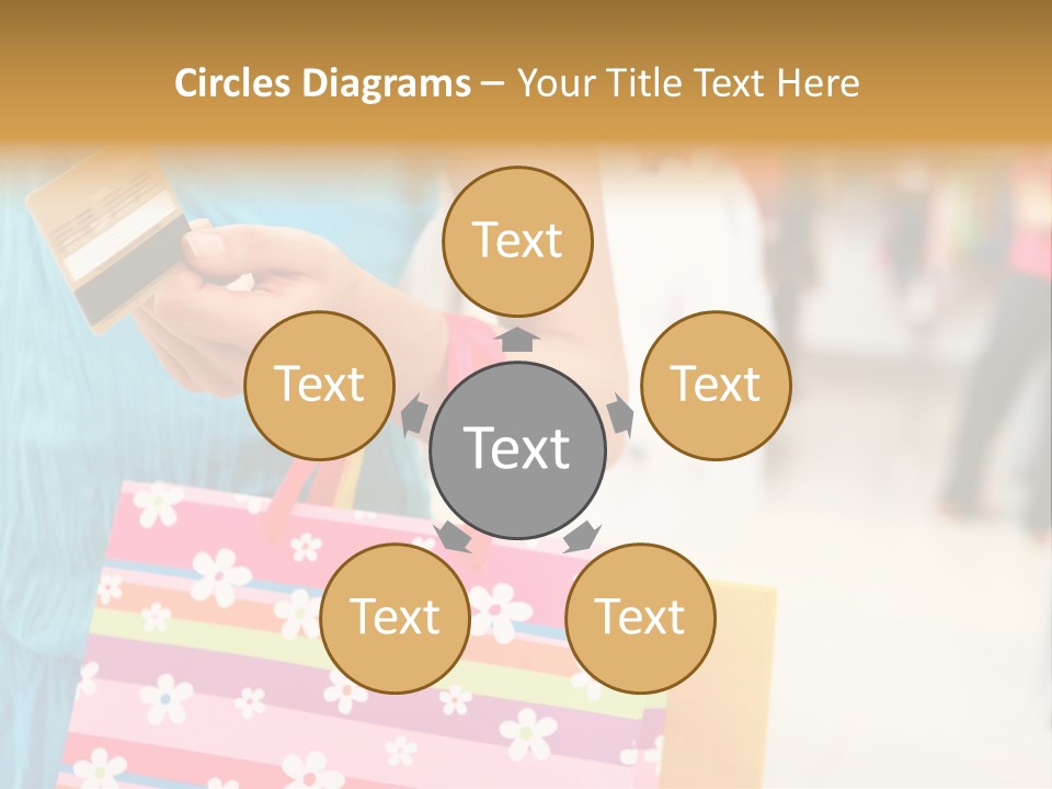 Mall Foreground Money PowerPoint Template