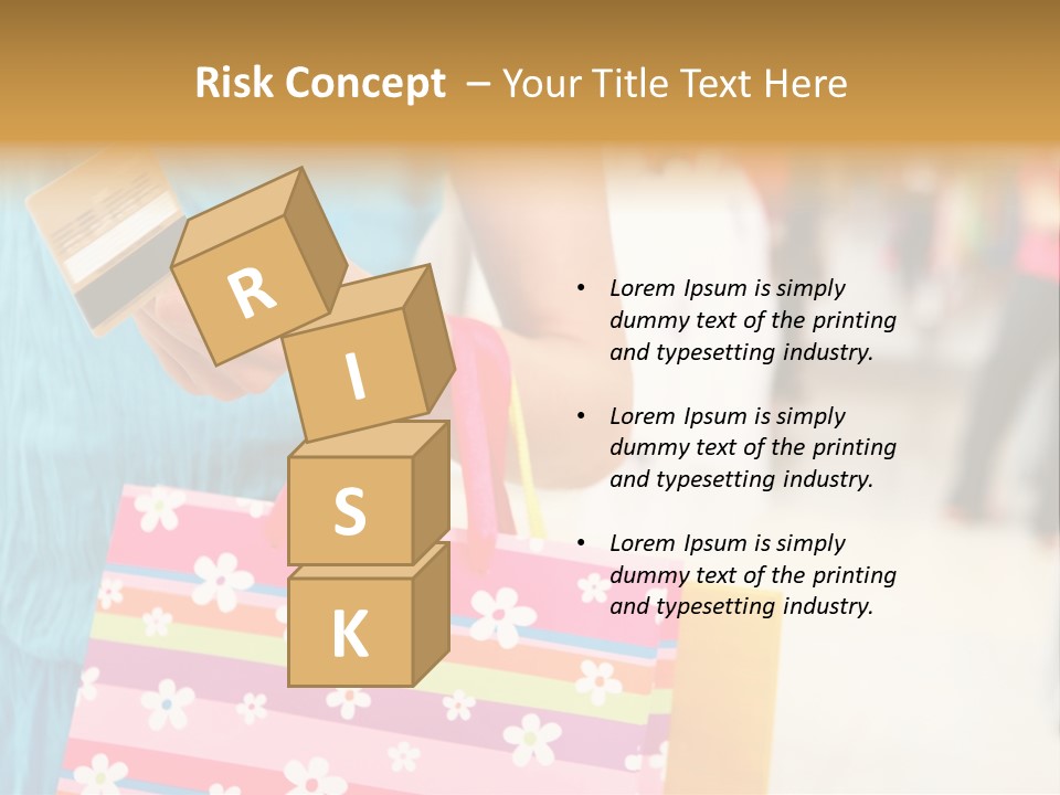 Mall Foreground Money PowerPoint Template