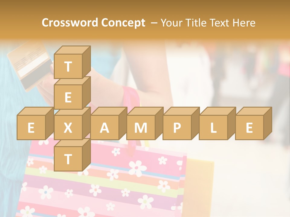 Mall Foreground Money PowerPoint Template