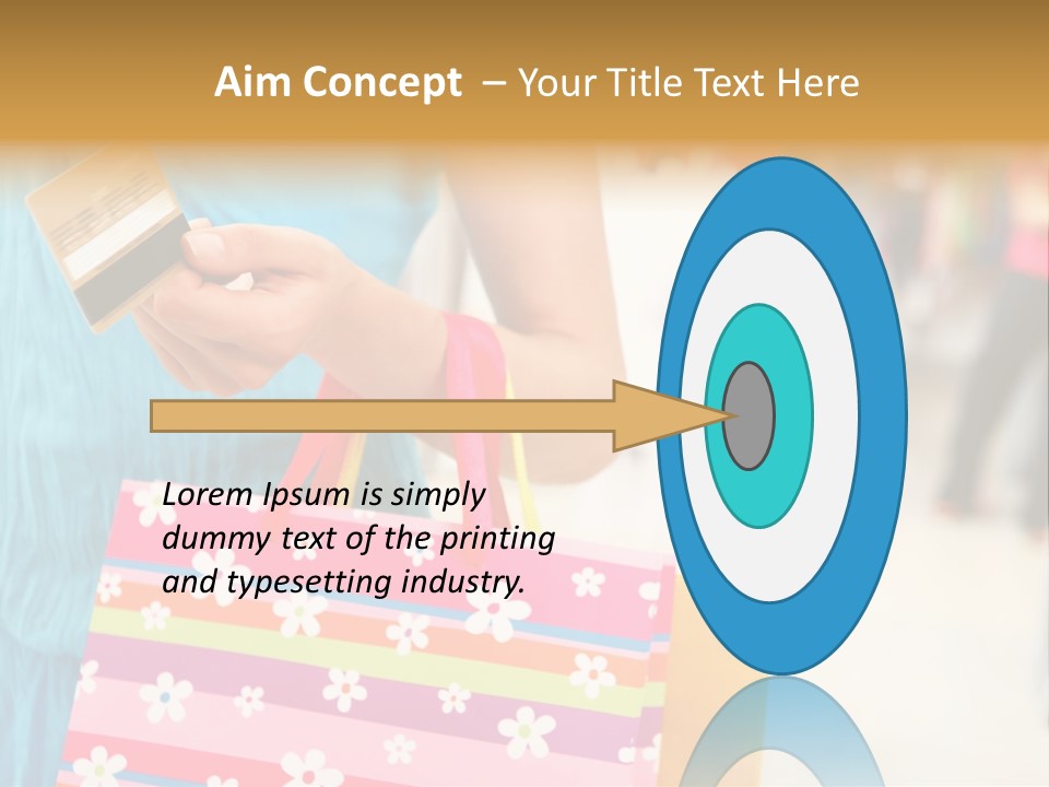 Mall Foreground Money PowerPoint Template