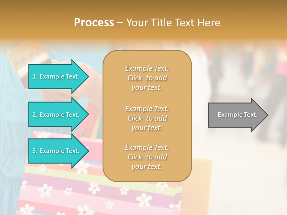 Mall Foreground Money PowerPoint Template