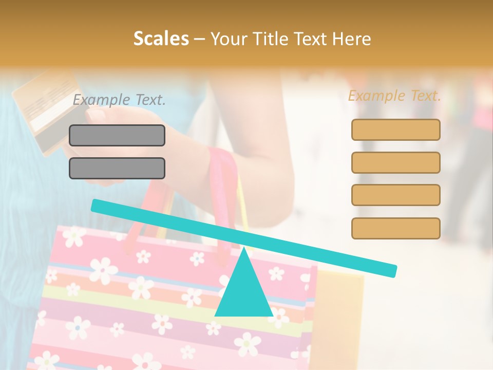 Mall Foreground Money PowerPoint Template