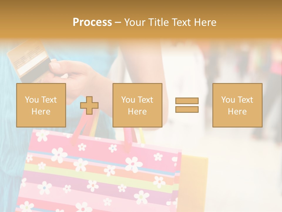 Mall Foreground Money PowerPoint Template