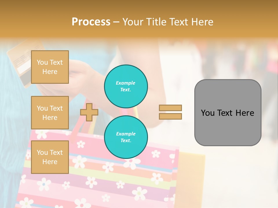 Mall Foreground Money PowerPoint Template