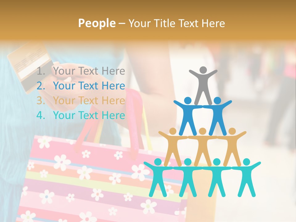 Mall Foreground Money PowerPoint Template