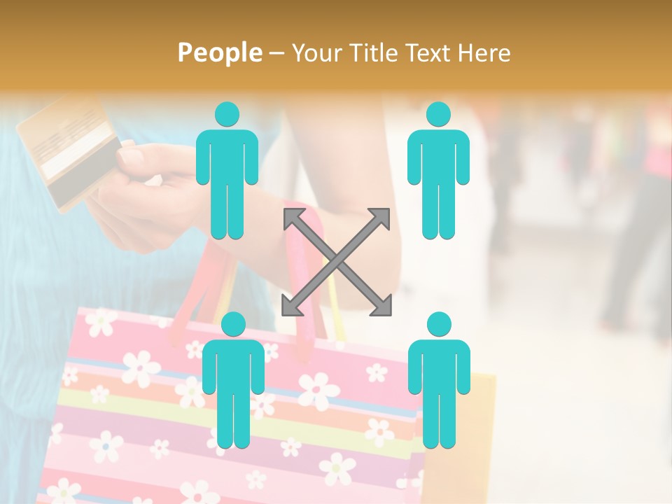 Mall Foreground Money PowerPoint Template