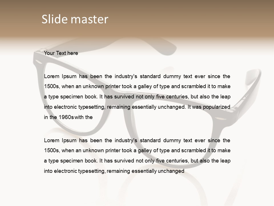 Contrast Background Lens PowerPoint Template