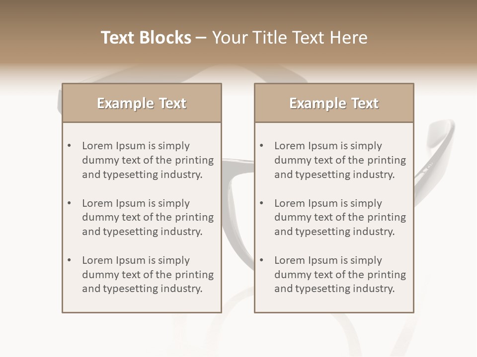 Contrast Background Lens PowerPoint Template