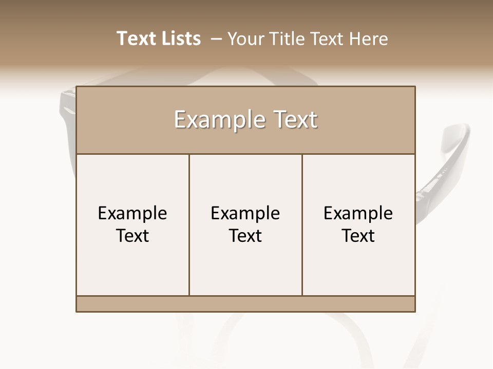 Contrast Background Lens PowerPoint Template