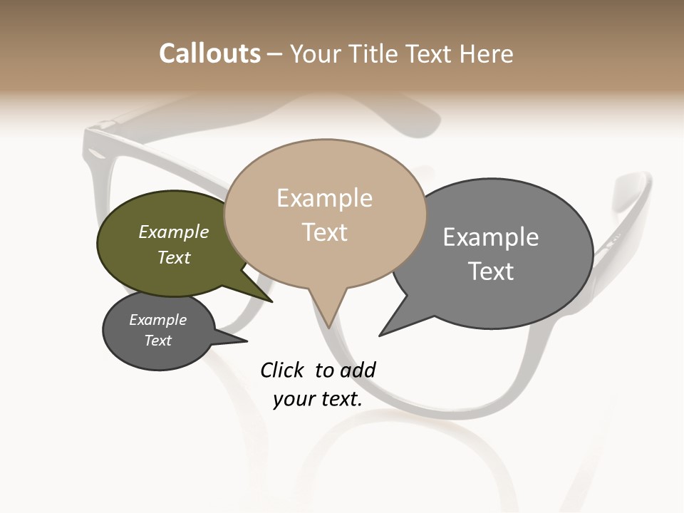 Contrast Background Lens PowerPoint Template