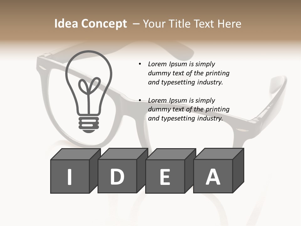 Contrast Background Lens PowerPoint Template