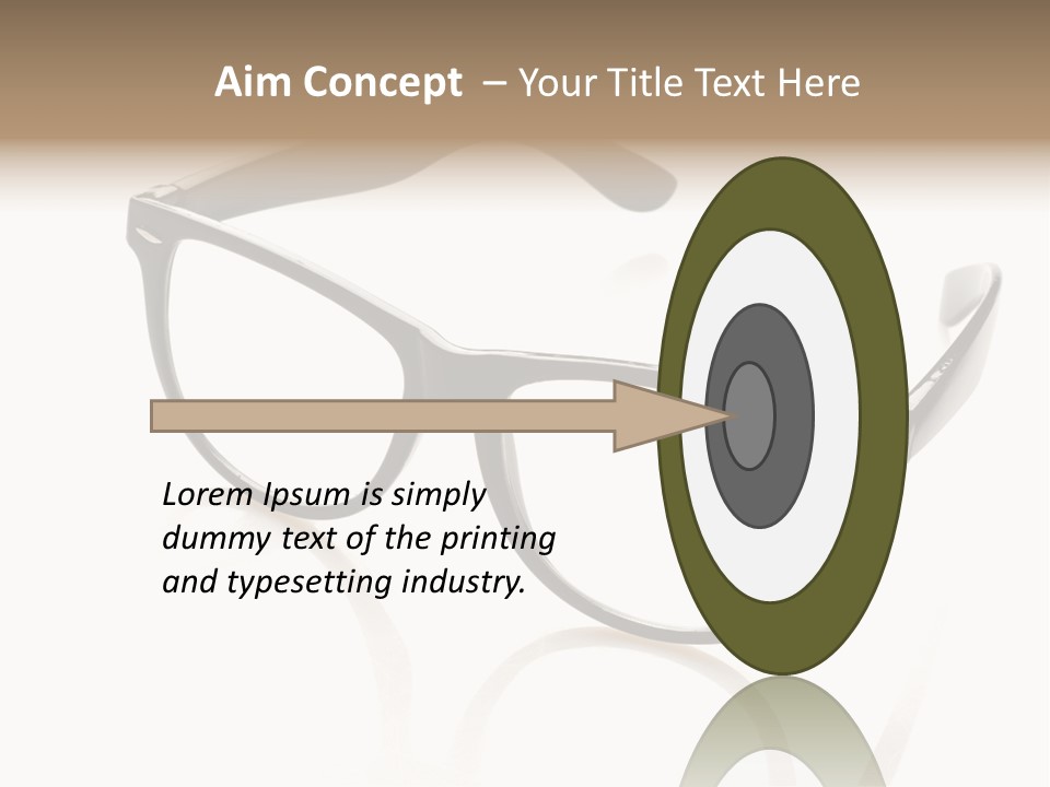 Contrast Background Lens PowerPoint Template