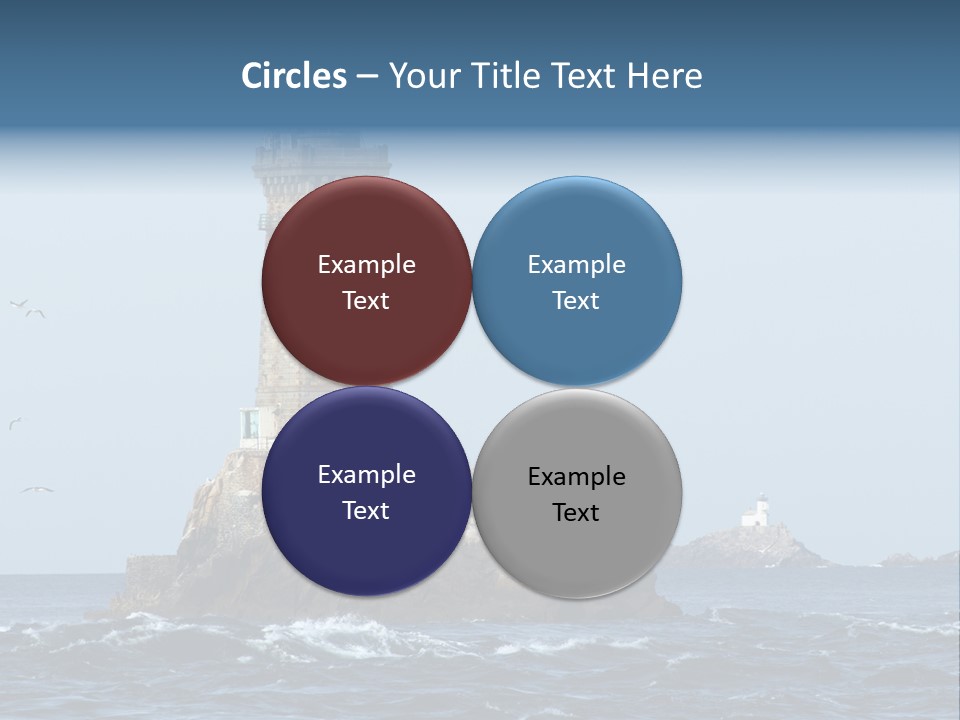 Island Rocky Tower PowerPoint Template