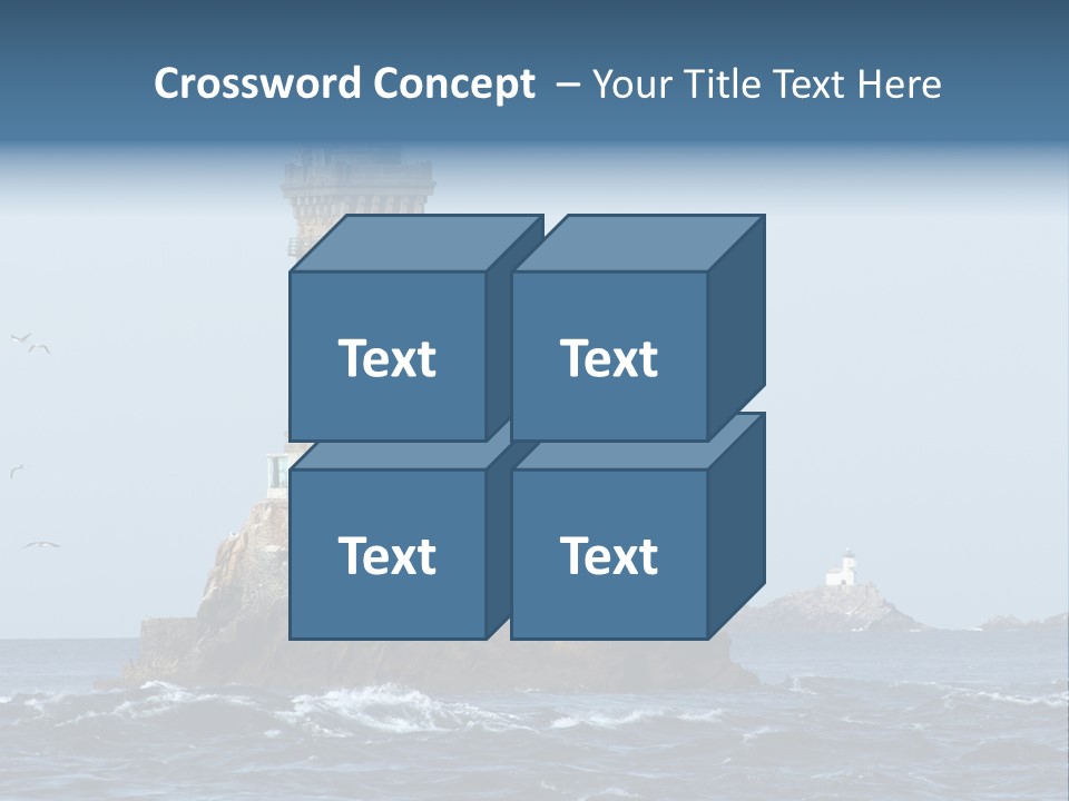 Island Rocky Tower PowerPoint Template