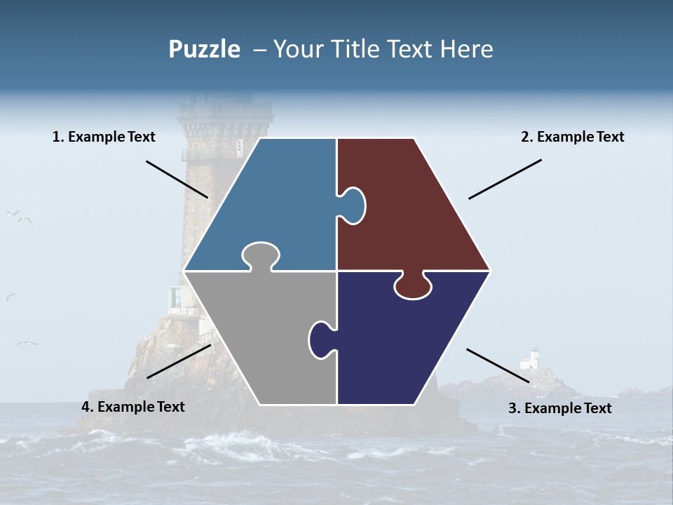 Island Rocky Tower PowerPoint Template