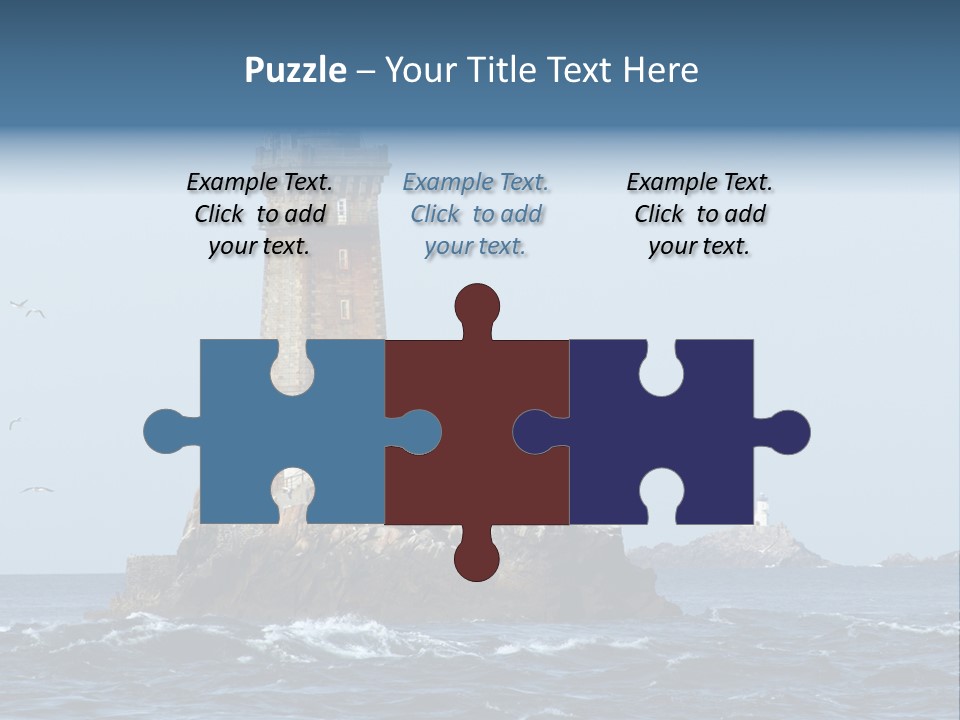 Island Rocky Tower PowerPoint Template