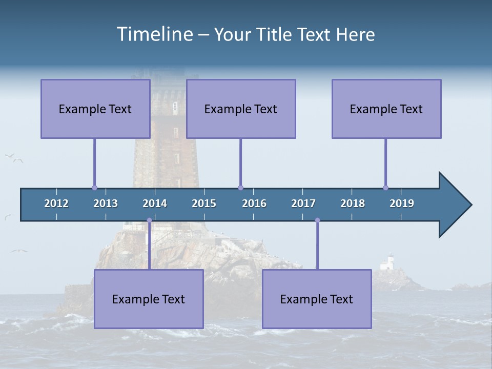Island Rocky Tower PowerPoint Template