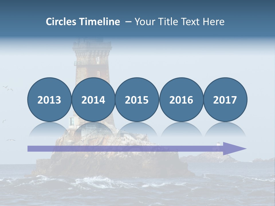 Island Rocky Tower PowerPoint Template