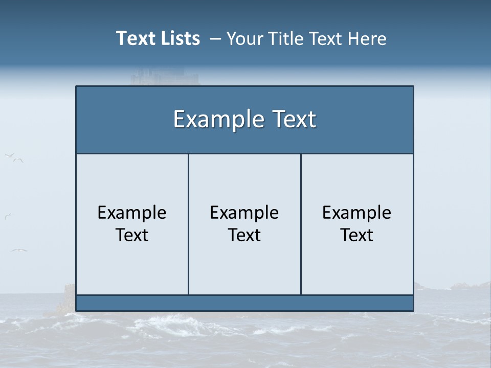 Island Rocky Tower PowerPoint Template