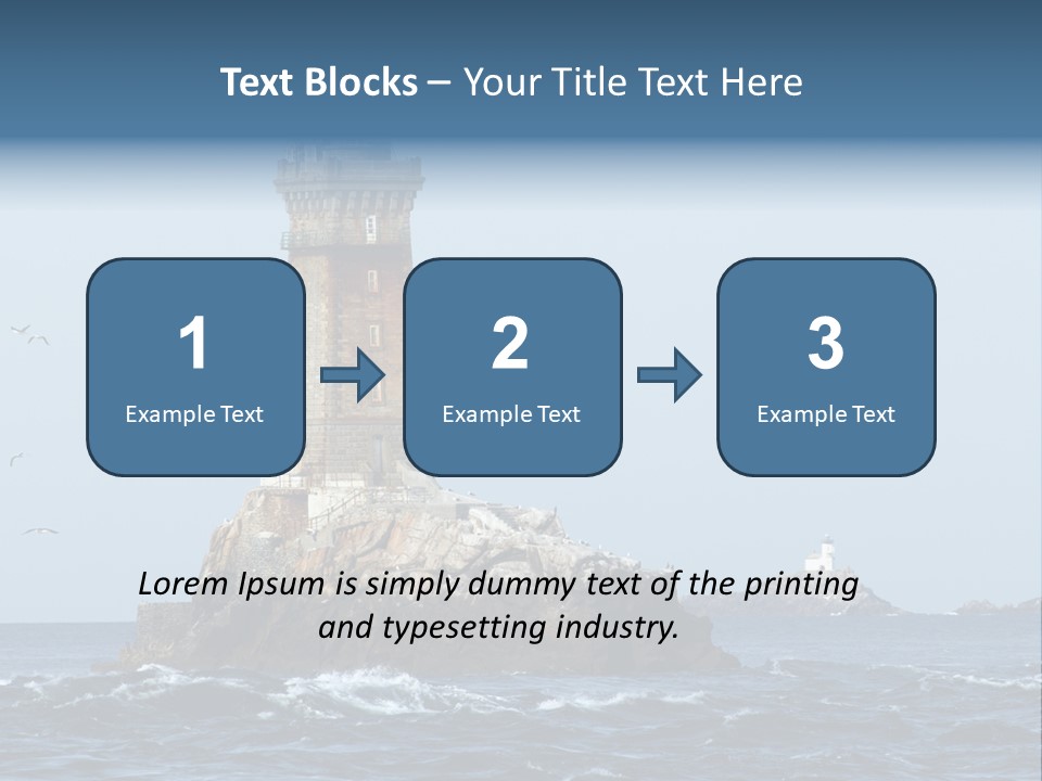 Island Rocky Tower PowerPoint Template