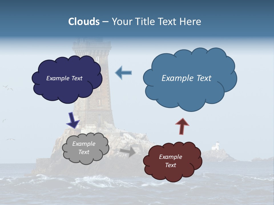 Island Rocky Tower PowerPoint Template