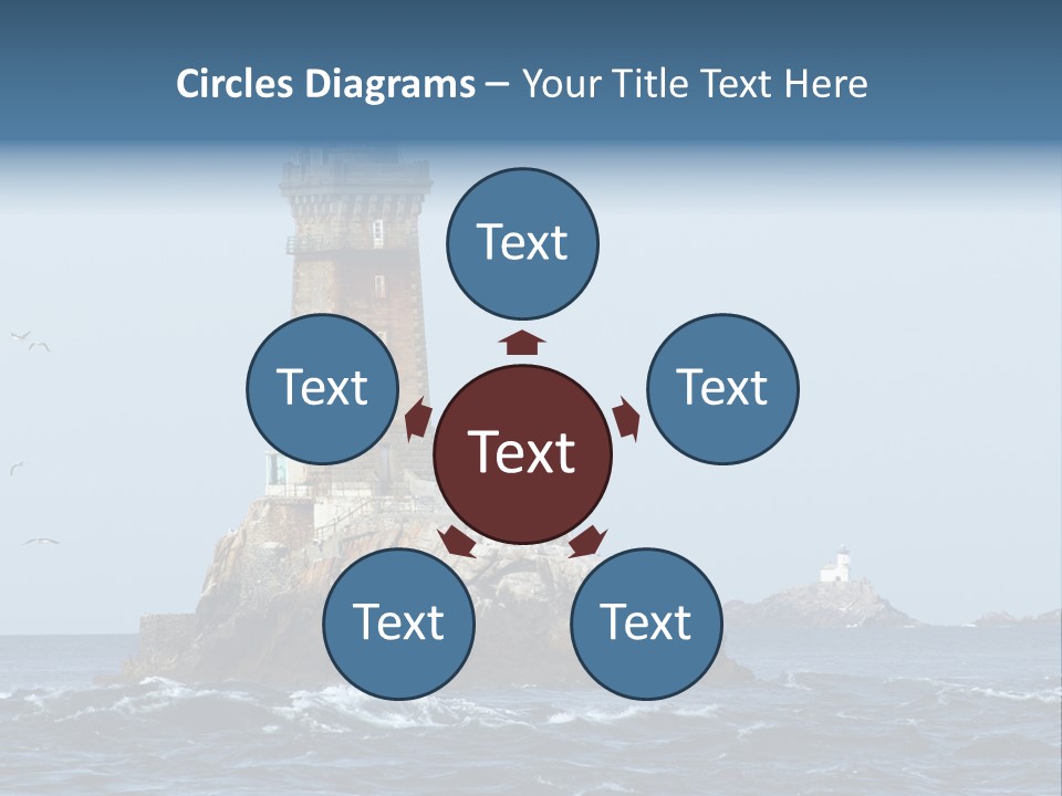 Island Rocky Tower PowerPoint Template