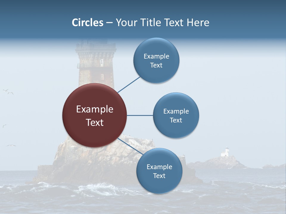 Island Rocky Tower PowerPoint Template