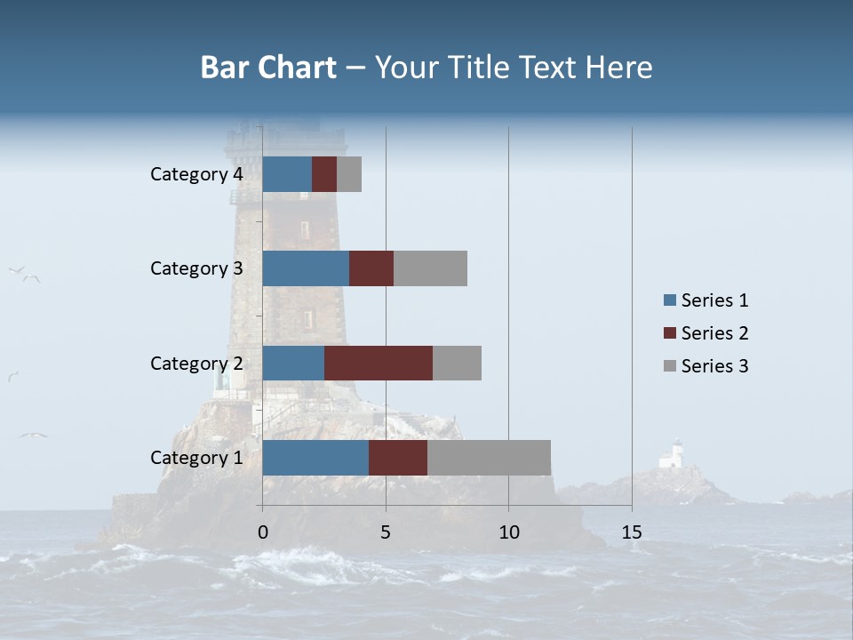 Island Rocky Tower PowerPoint Template