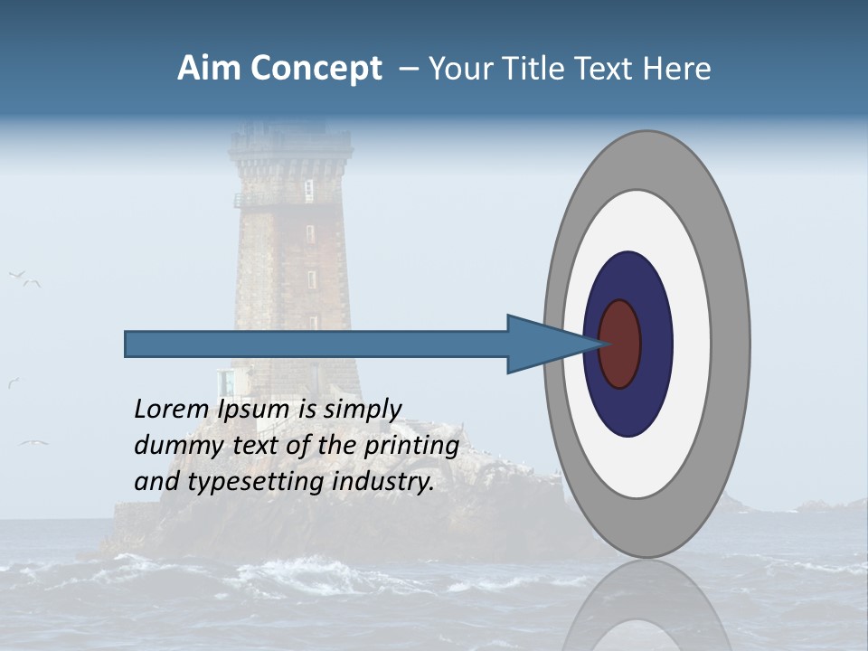 Island Rocky Tower PowerPoint Template