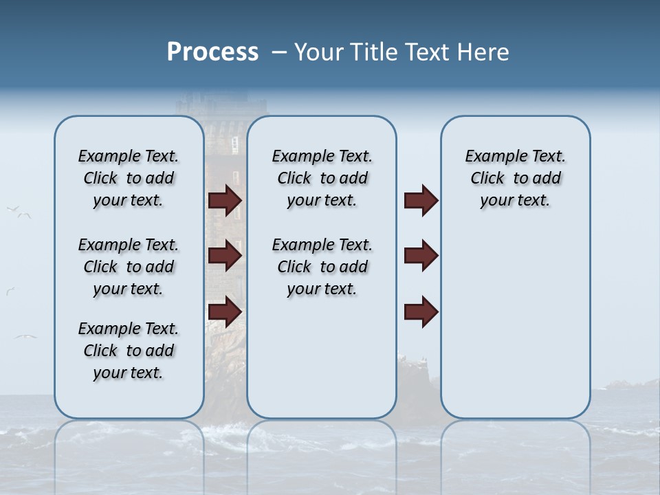 Island Rocky Tower PowerPoint Template