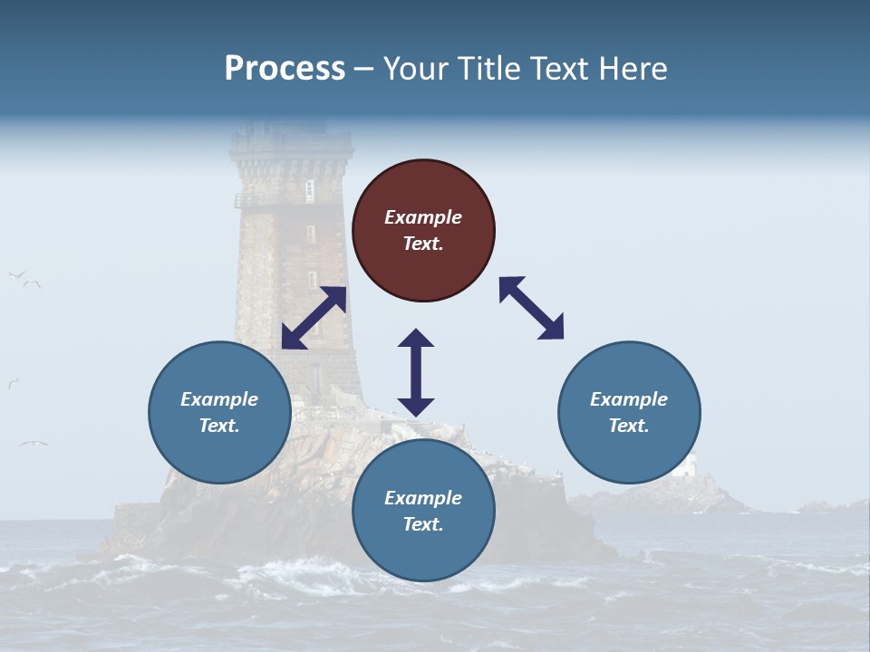 Island Rocky Tower PowerPoint Template