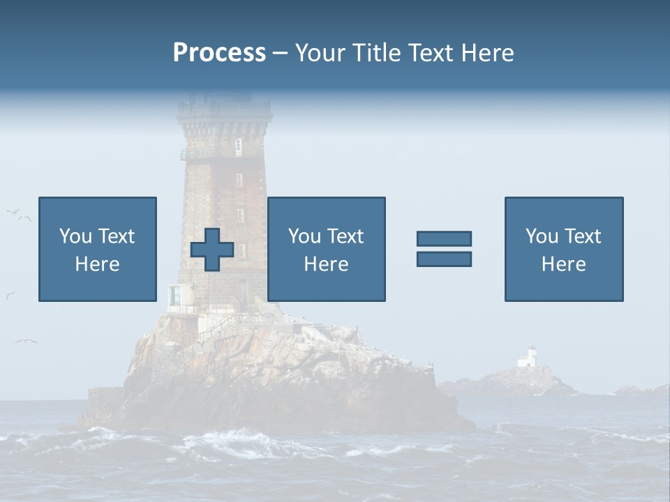 Island Rocky Tower PowerPoint Template