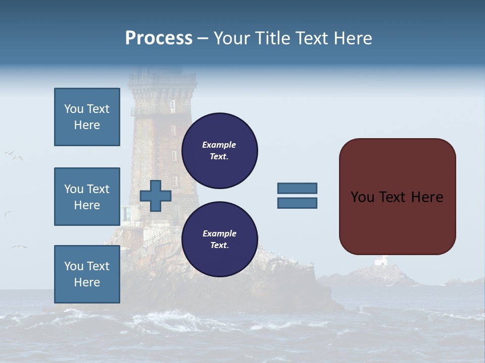 Island Rocky Tower PowerPoint Template