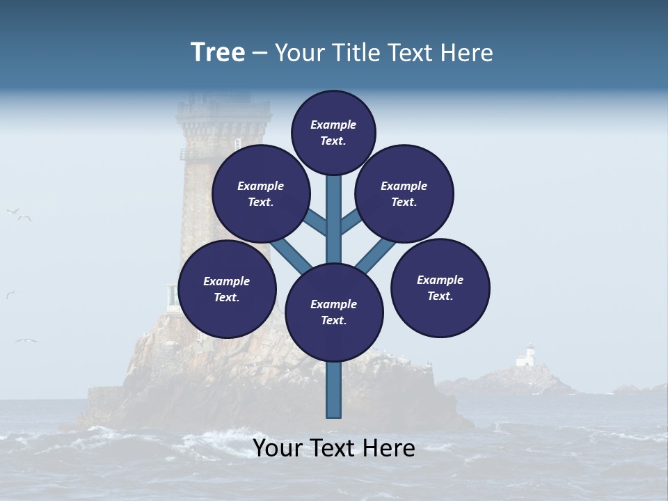 Island Rocky Tower PowerPoint Template