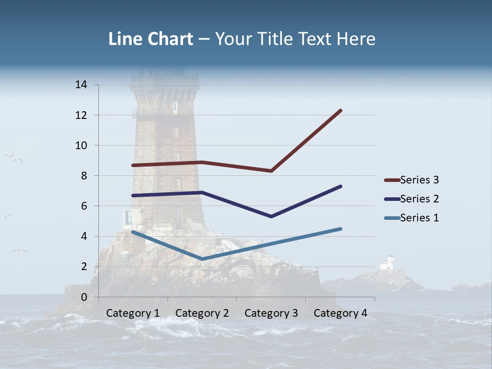 Island Rocky Tower PowerPoint Template