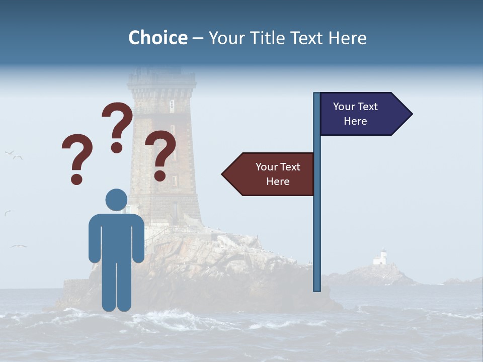 Island Rocky Tower PowerPoint Template