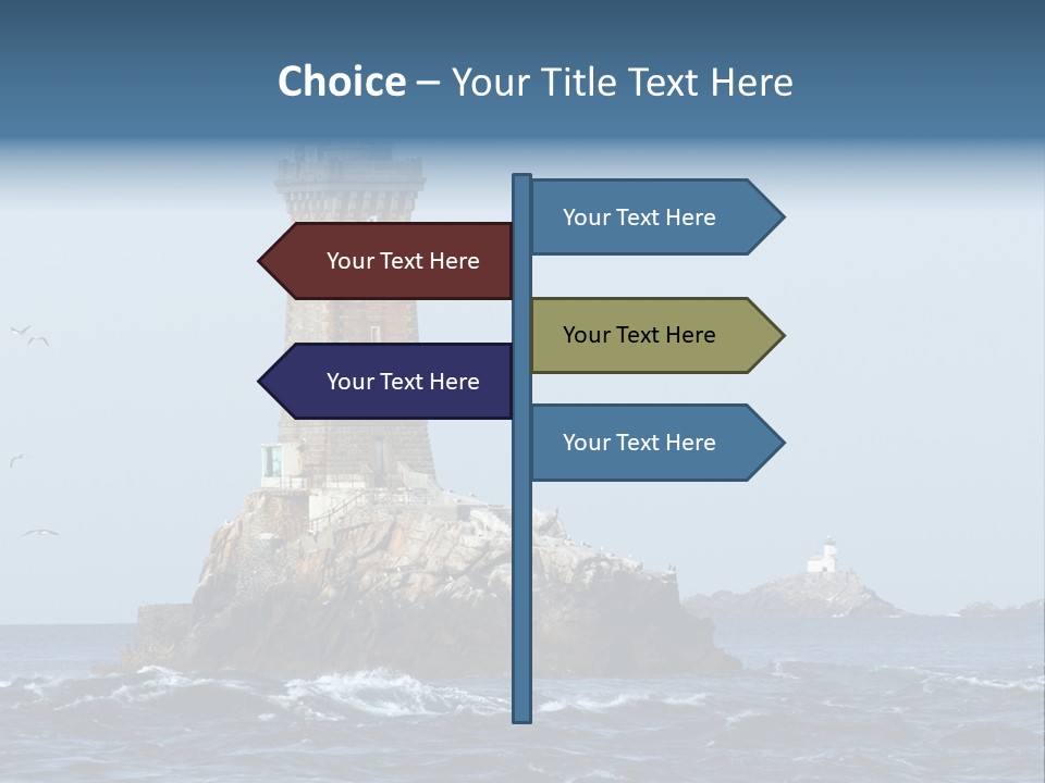 Island Rocky Tower PowerPoint Template